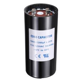 Unique Bargains - CD60 Capacitor 1000-1200 Mfd, 110-125 VAC Run Motor Start Capacitor 50/60Hz for Fan/Well Pump