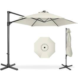 Best Choice Products - 10ft 360 Rotating Cantilever Offset Hanging Patio Umbrella - Ivory