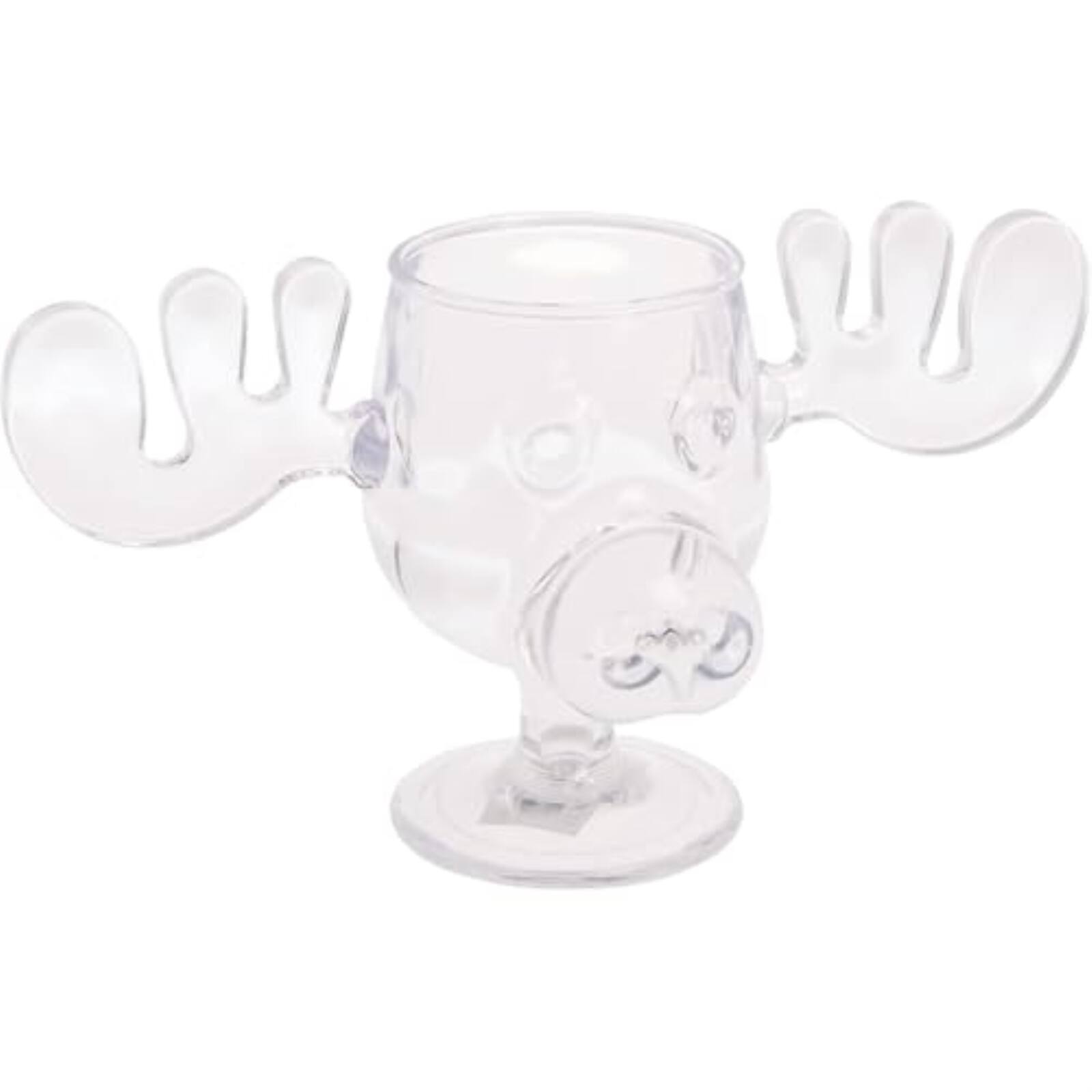 Back. Spoontiques - Spoontiques National Lampoon’s Christmas Vacation Acrylic Moose Mug Cup 4.5 inch 6 ounce - Clear.