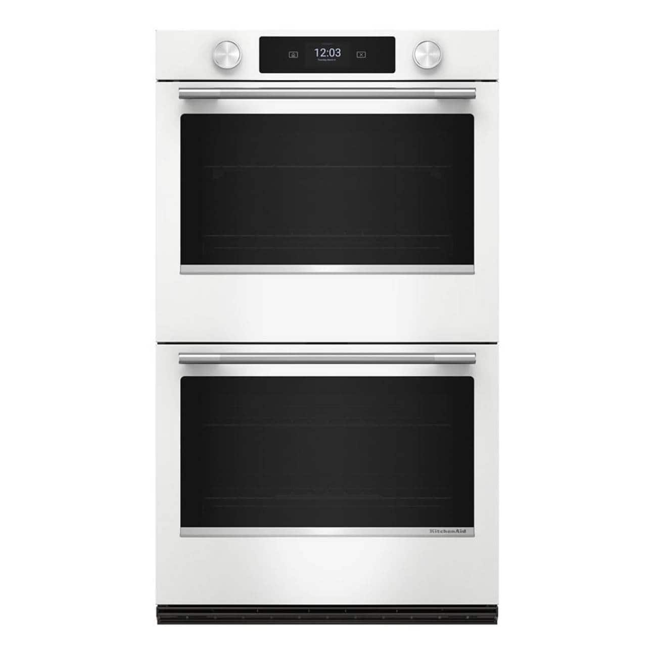 KitchenAid - 30-inch Smart Electric Double Wall Oven with As
