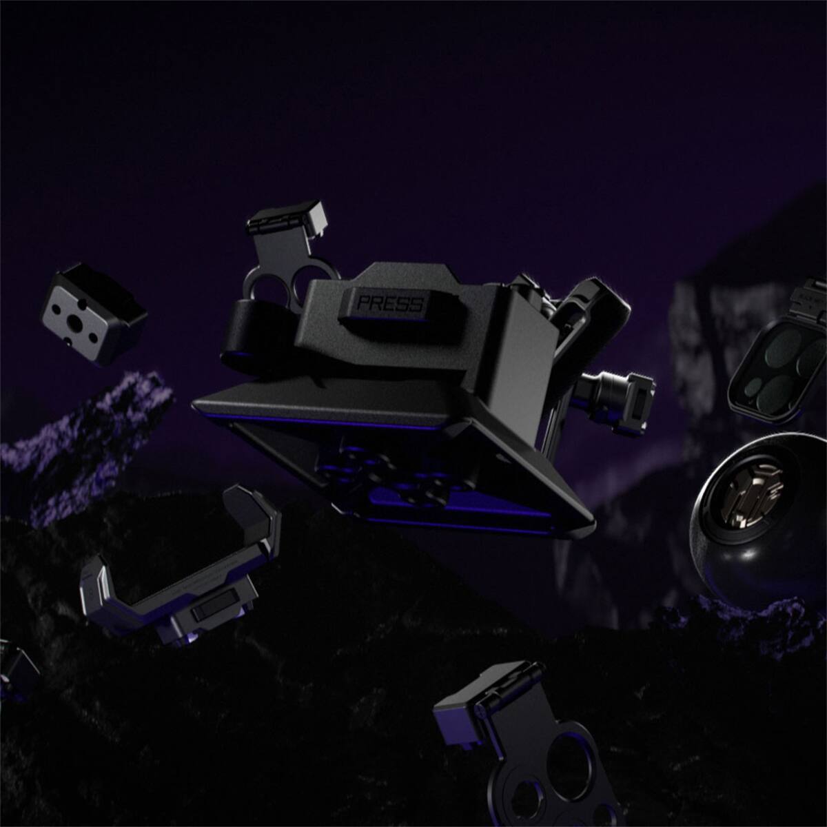 Alt View 3. Tilta - Tilta Khronos Focus PD Handle for Apple iPhone 15 Pro and Pro Max Case.