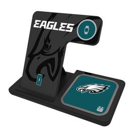 Keyscaper - Philadelphia Eagles 3-In-1 Wireless Charger - Multicolor