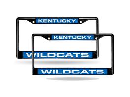 Rico Industries - Kentucky Wildcats Black Metal Laser Cut License Plate Frame - Set of 2 Frames - Multi