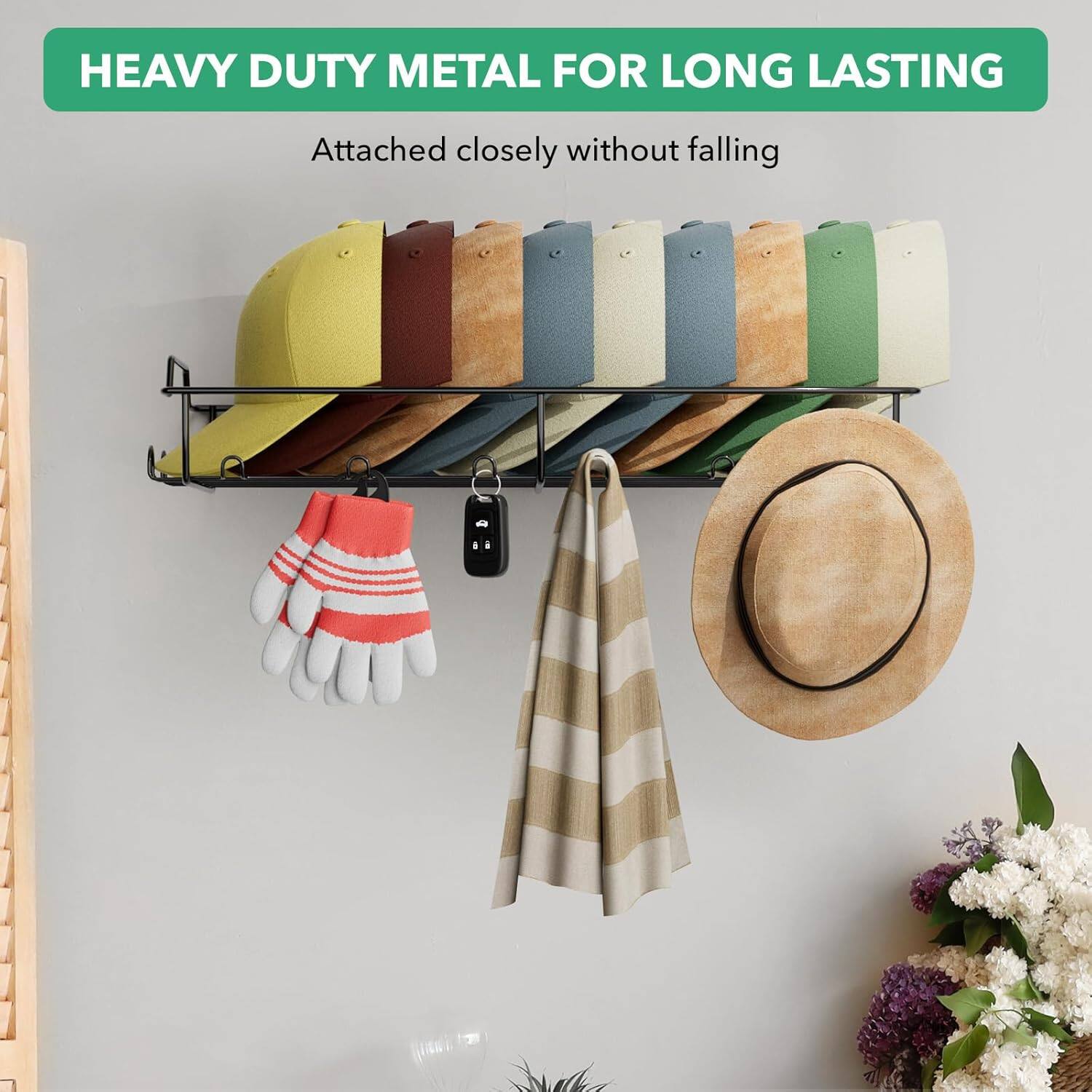 HEAVY DUTY METAL FOR LONG LASTING
Attached closely without falling