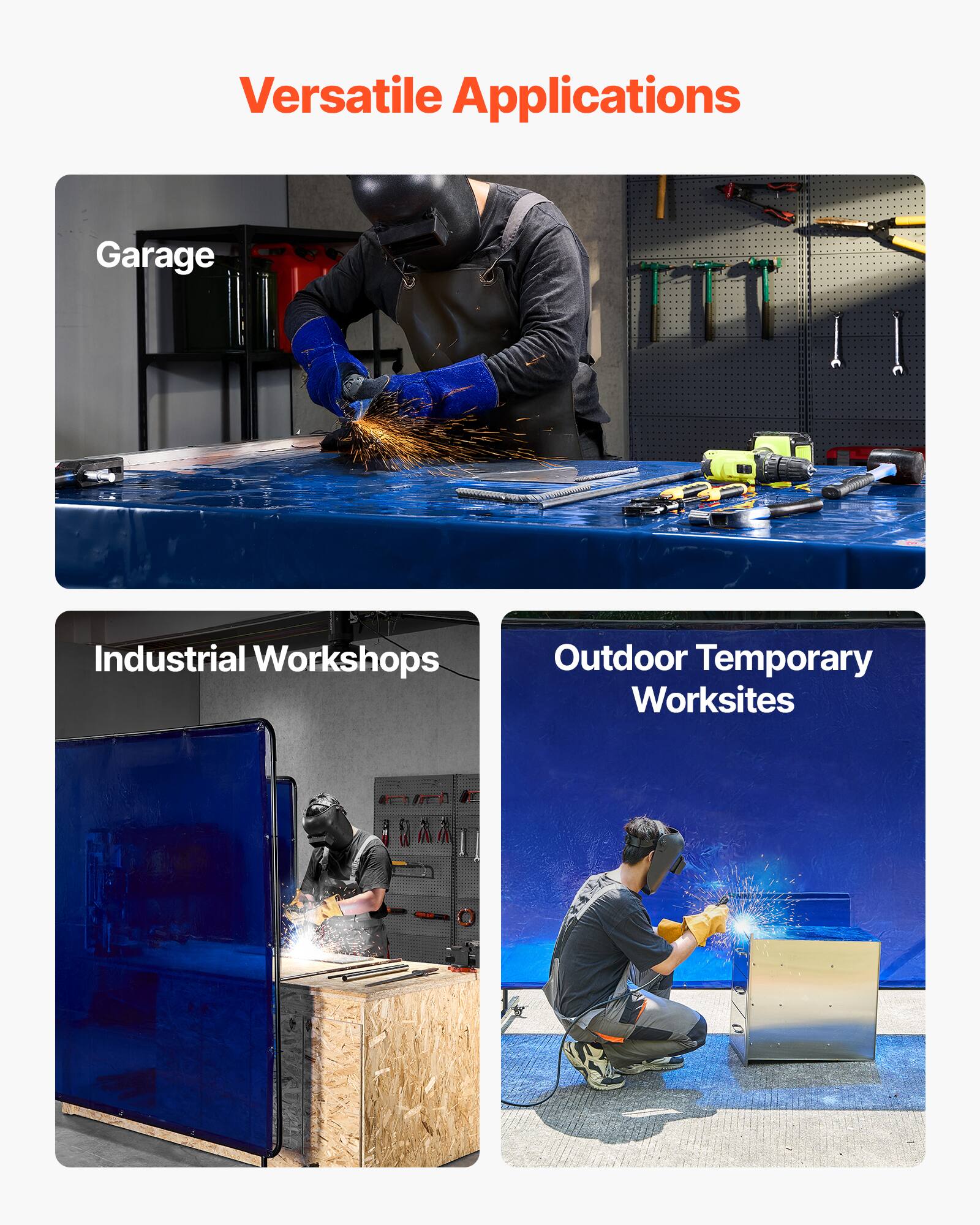 Versatile Applications

- Garage
- Industrial Workshops
- Outdoor Temporary Worksites