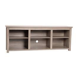 Alamont Home - Kilead Farmhouse TV Stand for up to 80" TVs - 65" Engineered Wood Framed Media Console with Open Storage - Gray Wash Oak