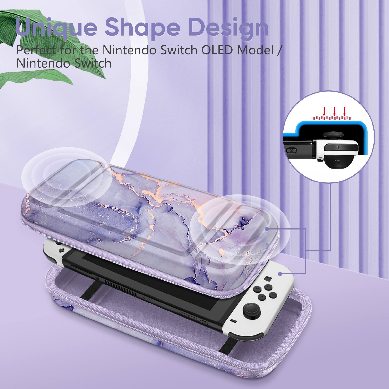 Unique Shape Design  
Perfect for the Nintendo Switch OLED Model / Nintendo Switch