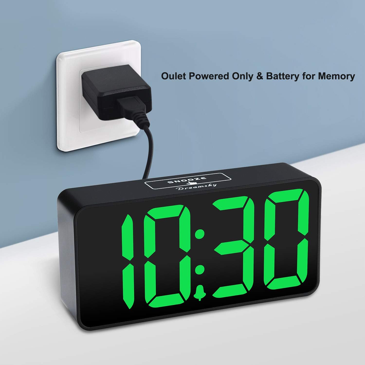 Outlet Powered Only & Battery for Memory