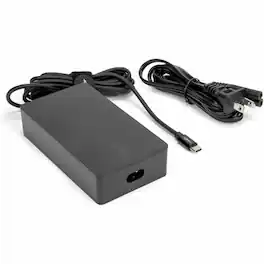 Rocstor - 140W Smart USB-C Laptop AC Power Adapter Charger - 140 W - Rugged - 6.56 ft Cable - 120 V AC, 230 V AC Input - 5 - Black