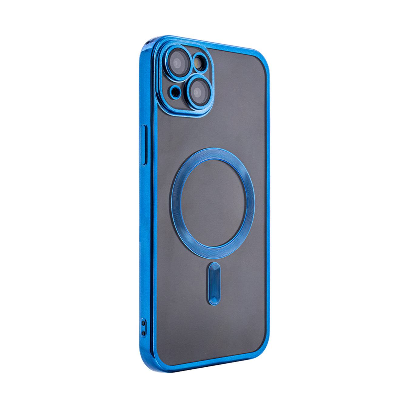 Reiko - Magnetic Wireless Charging Tpu Bumper Case For Iphone 15 Plus In - Blue
