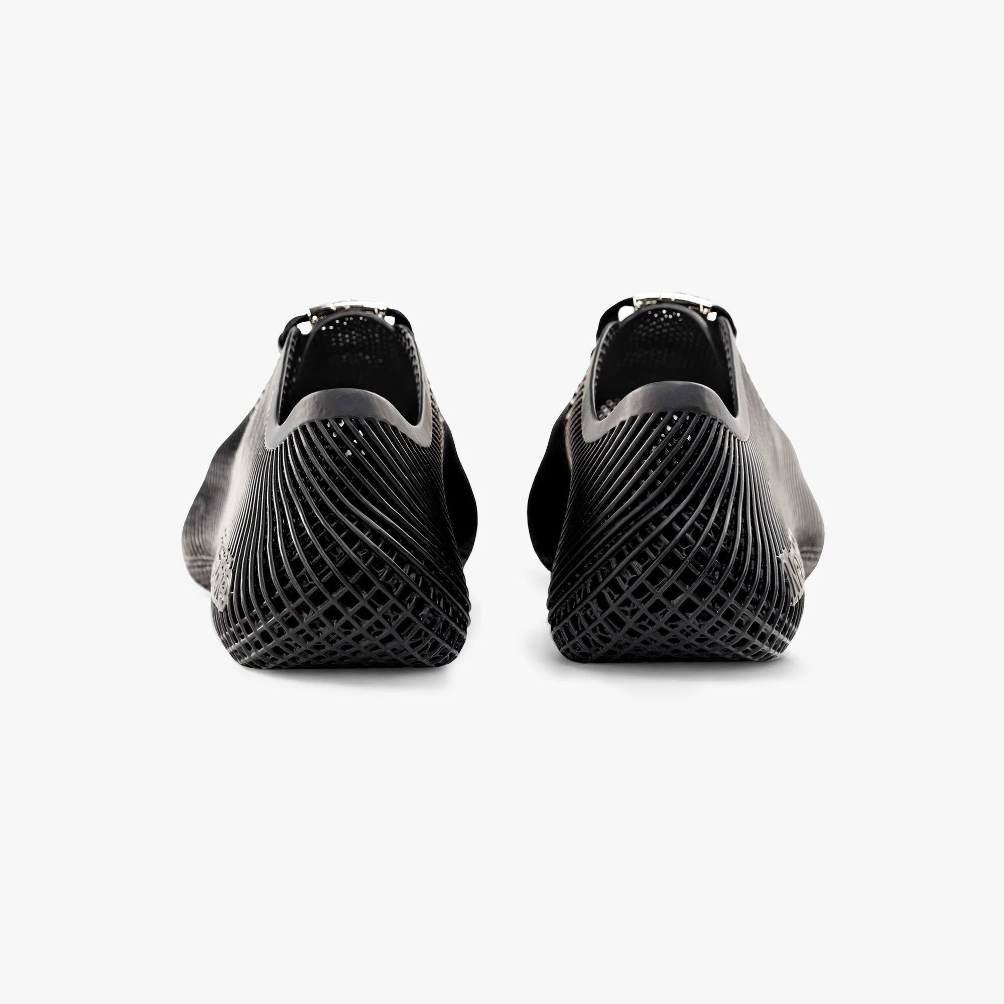 Back. Nexbie - Aeroraise 3D Printed Sneakers - Black.