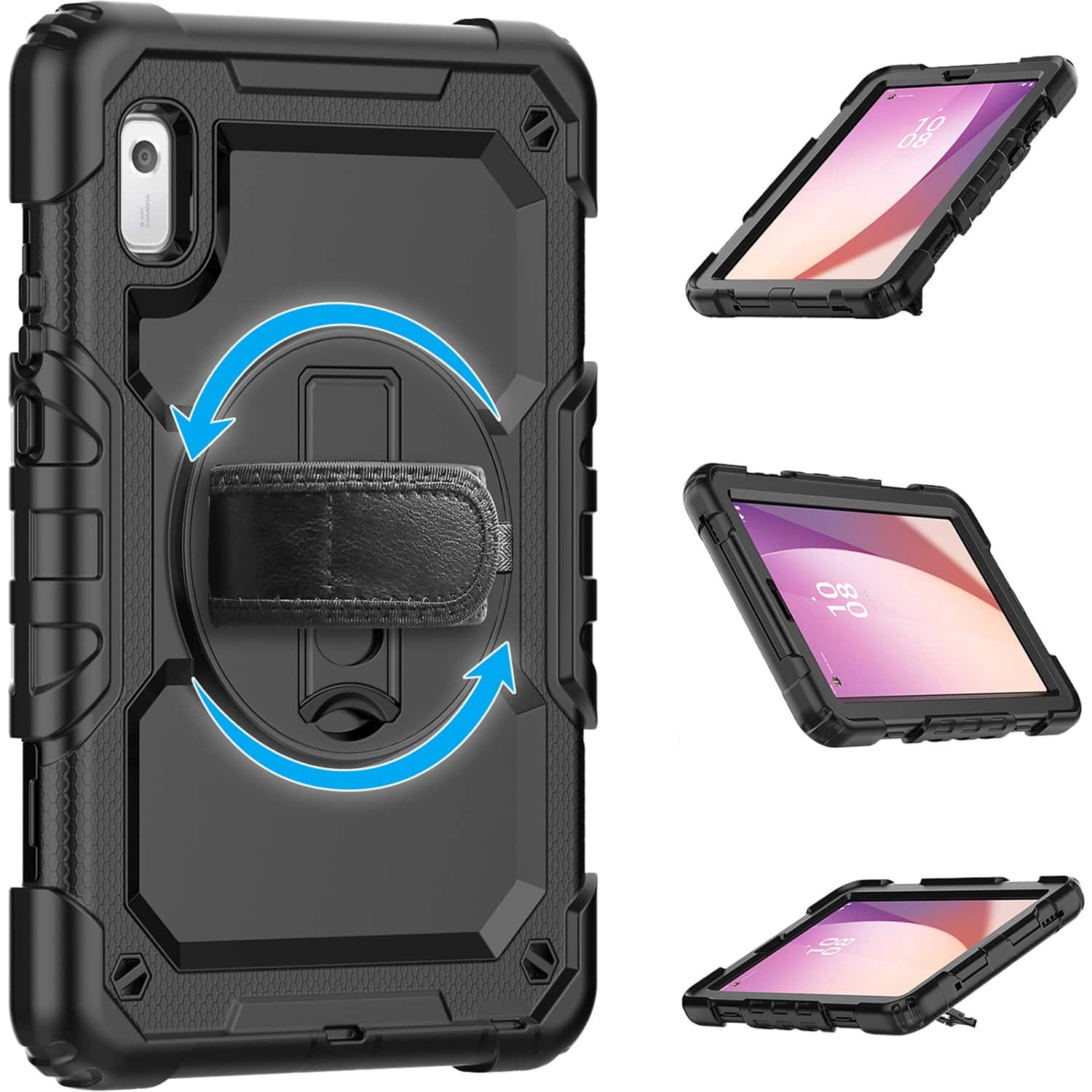 Alt View 11. SaharaCase - DEFENSE Series Case for Lenovo Tab M9 - Black.