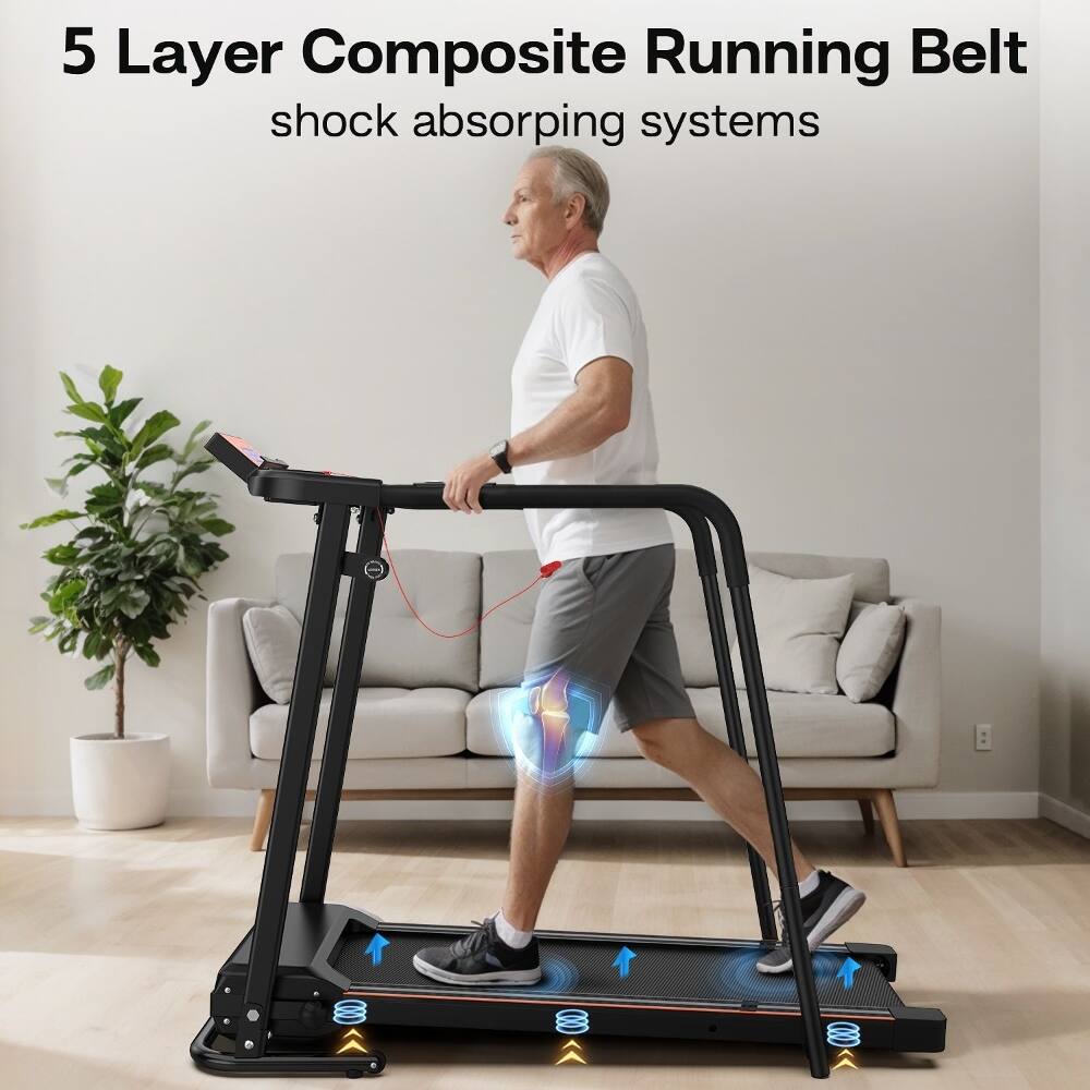 5 Layer Composite Running Belt  
shock absorbing systems