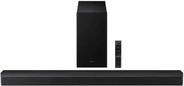 Front. Samsung - Samsung B-series HW-B750F 5.1 Ch DTS Virtual:X Soundbar with Subwoofer - Black.
