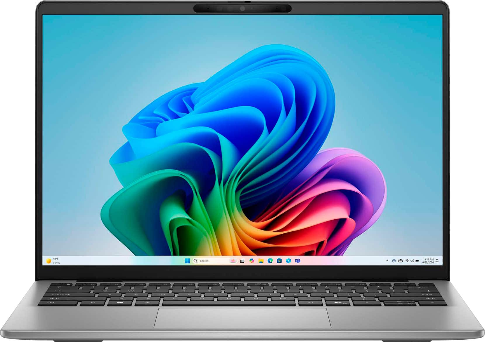 Dell - Inspiron - Copilot+ PC - 14" 2K Laptop - Snapdragon X X1-26-100 2025 - 16GB Memory - 512GB Storage - Titan Grey - Front_Zoom