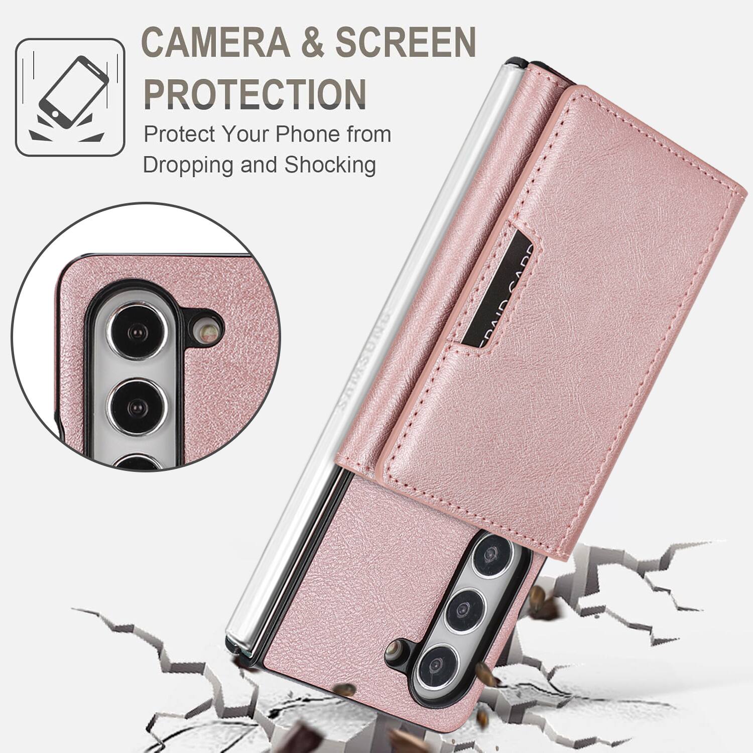 CAMERA & SCREEN PROTECTION  
Protect Your Phone from Dropping and Shocking