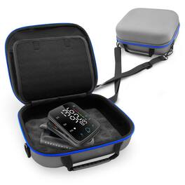CASEMATIX - Oxiline Pressure XS Pro Blood Pressure Monitor Case – Hard Shell Carrying Case with Strap, Acccessory Pocket and Handle - Gray