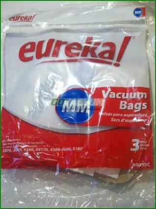 eureka!
Vacuum Bags
Bolsas para aspiradora
Sacs d'aspirateur
3 Bags
Bolsas
Sacs
60295C
Series: 3570, 3080, 4100, 54170, 4300-4600, 5180