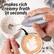makes rich creamy froth in seconds