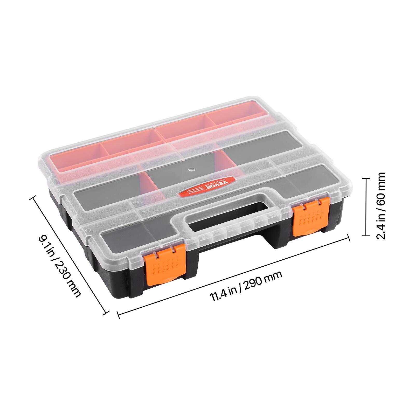 9.1 in / 230 mm  
11.4 in / 290 mm  
2.4 in / 60 mm