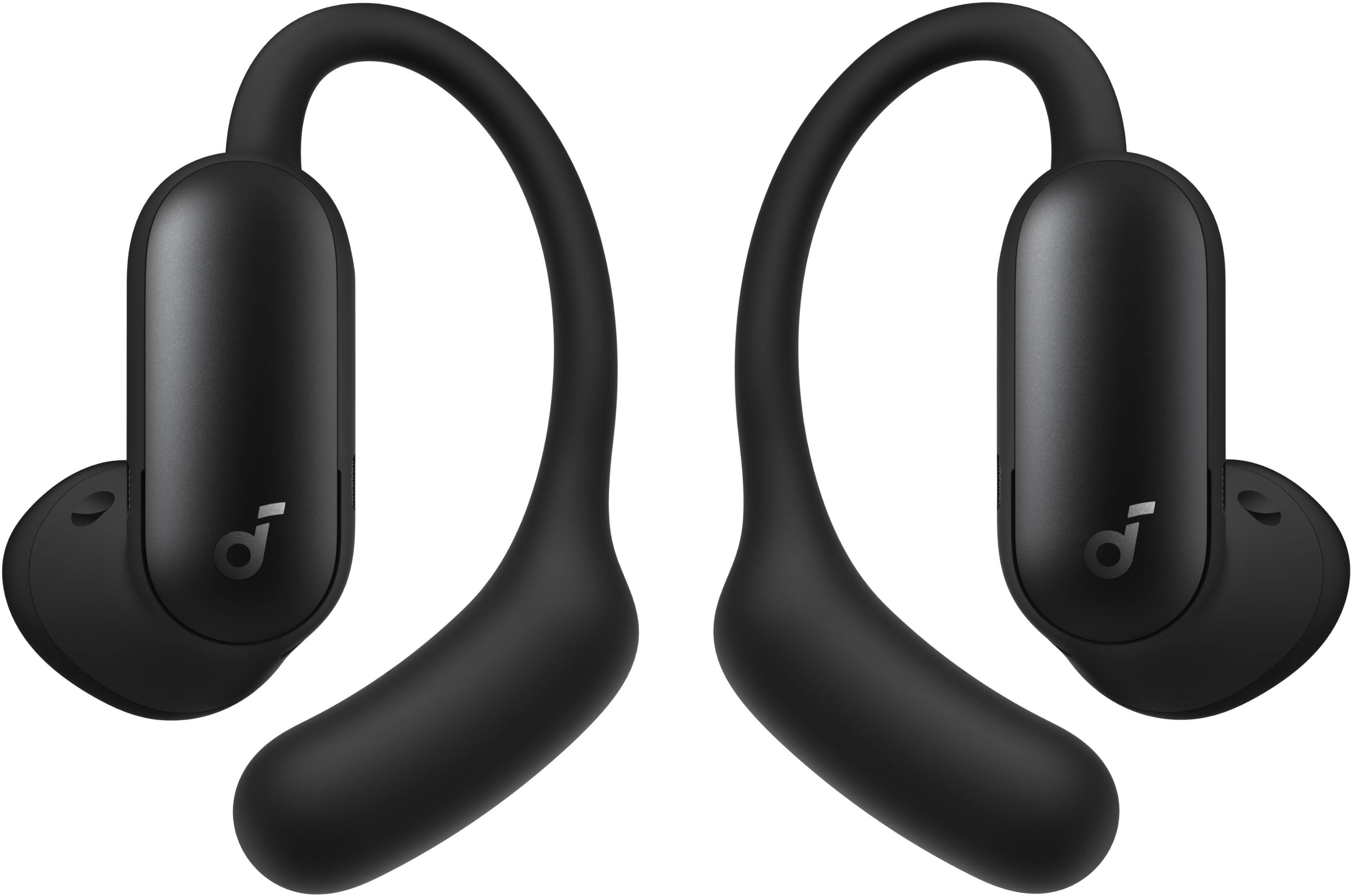 Alt View 5. Soundcore - by Anker AeroFit 2 Pro Dual-Form Wireless Bluetooth Earbuds with Open-Ear and Active Noise Cancellation Seamless Switch - Black.