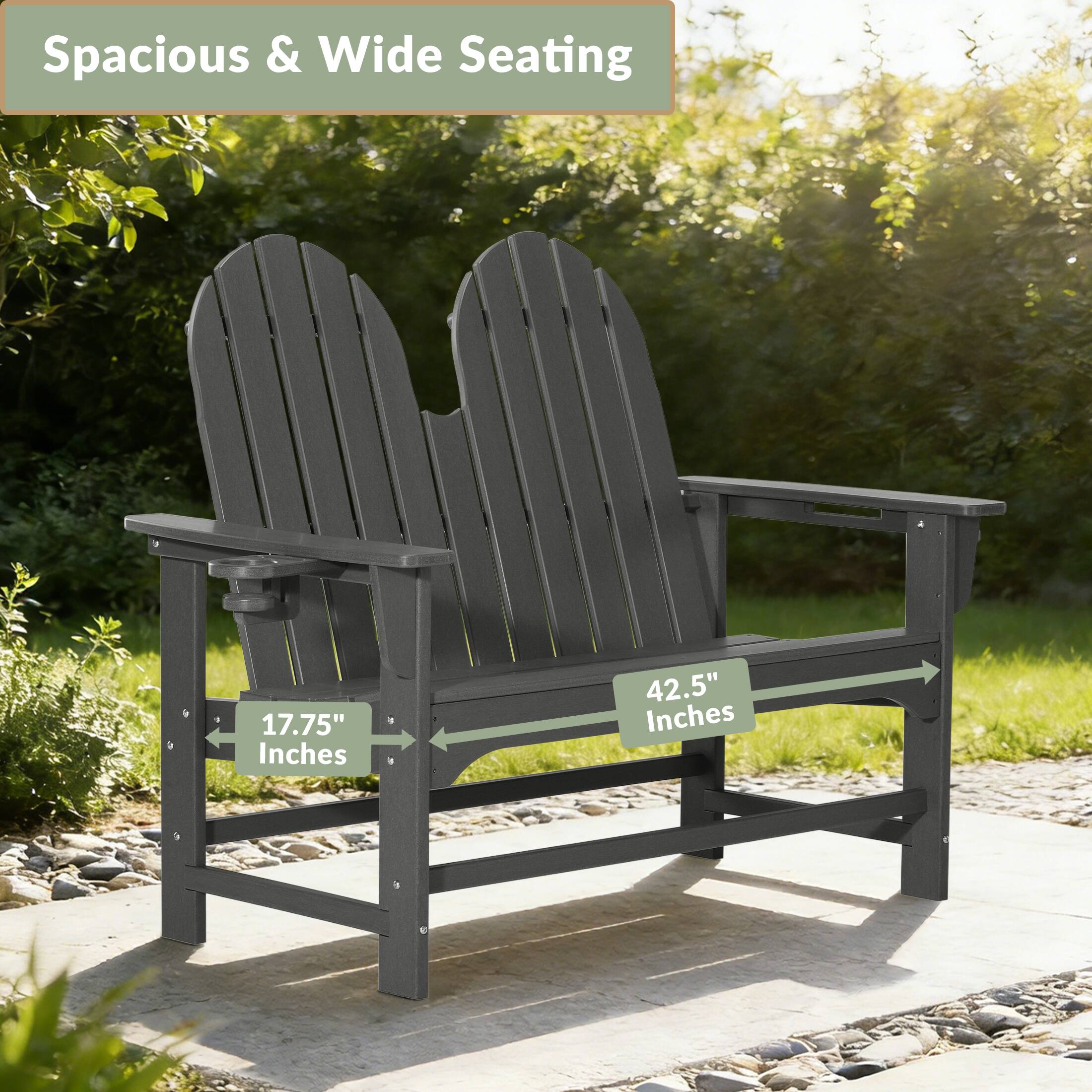 Spacious & Wide Seating

17.75" Inches

42.5" Inches