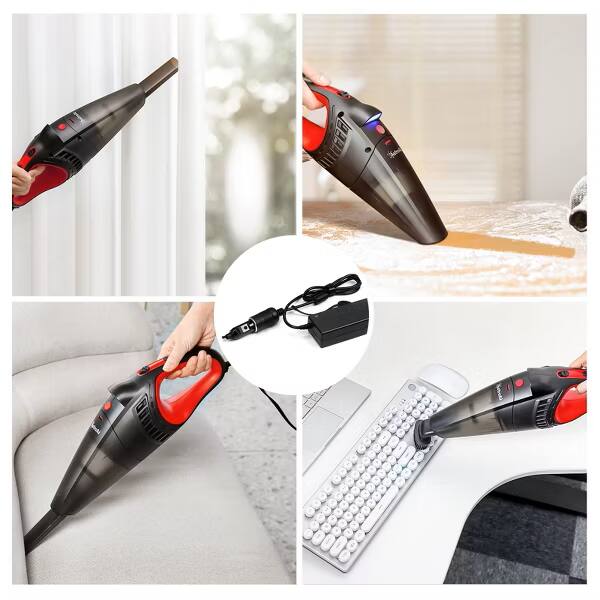 Alt View 6. AstroAI - Portable Cyclone Handheld Car Vacuum Cleaner for Home and Auto - Black.