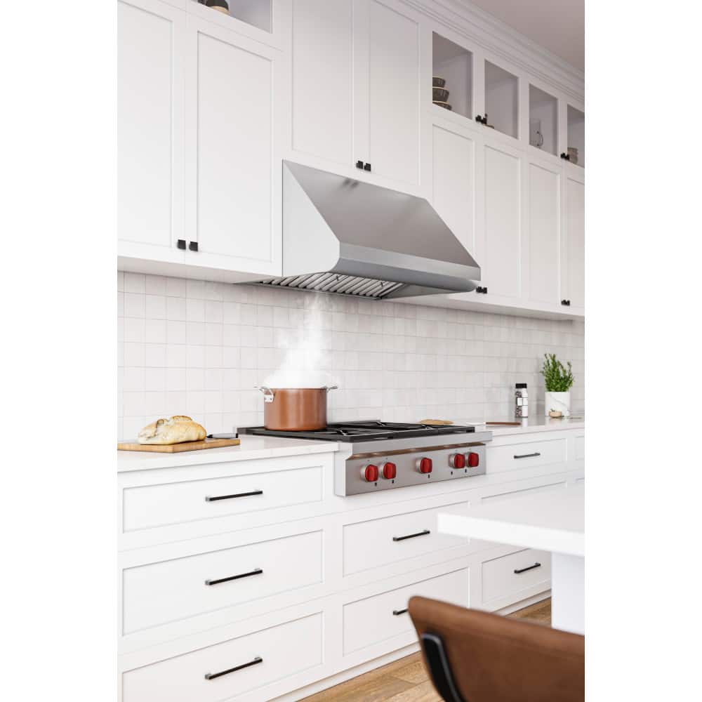 Alt View 9. Broan - Broan 650 Max Blower 36-Inch Canopy Range Hood - Stainless Steel.