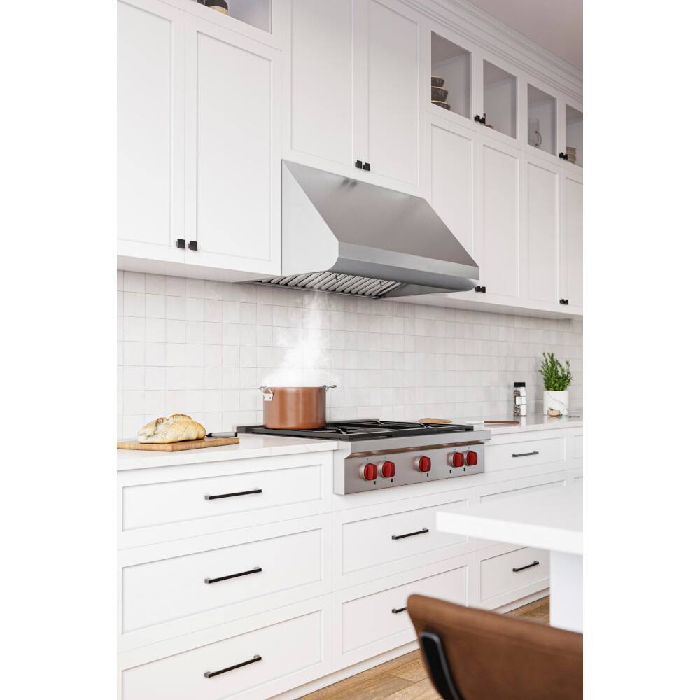 Alt View 9. Broan - Broan 650 Max Blower 36-Inch Canopy Range Hood - Stainless Steel.