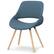 Front. Simpli Home - Malden Bentwood Dining Chair - Denim Blue.