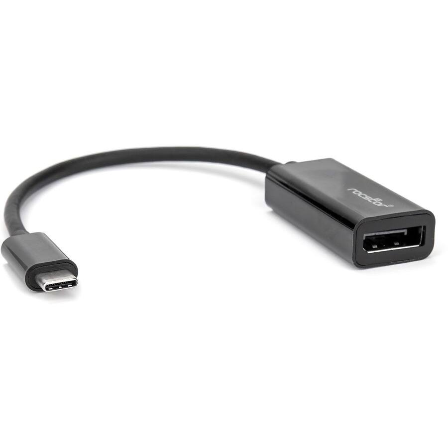 Alt View 3. Rocstor - 6FT USB-C TO DISPLAYPORT ADP M/F TYPE-C TO DISPLAYPORT ADP M/F - Black.