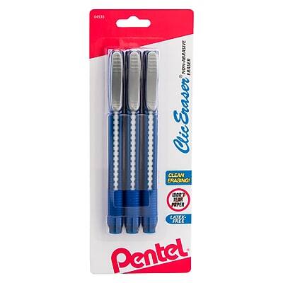 04335 NON-ABRASIVE ERASER  
Eraser Click  
CLEAN ERASING  
1 TEAR PAPER  
LATEX FREE  
Pentel