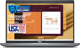 Dell - Refurbished Excellent - Latitude 5450 14" Refurbished Laptop - Intel 12th Gen Ultra 7-165U with 32GB RAM - Intel UHD Graphics - 1TB SSD - Dark Gray