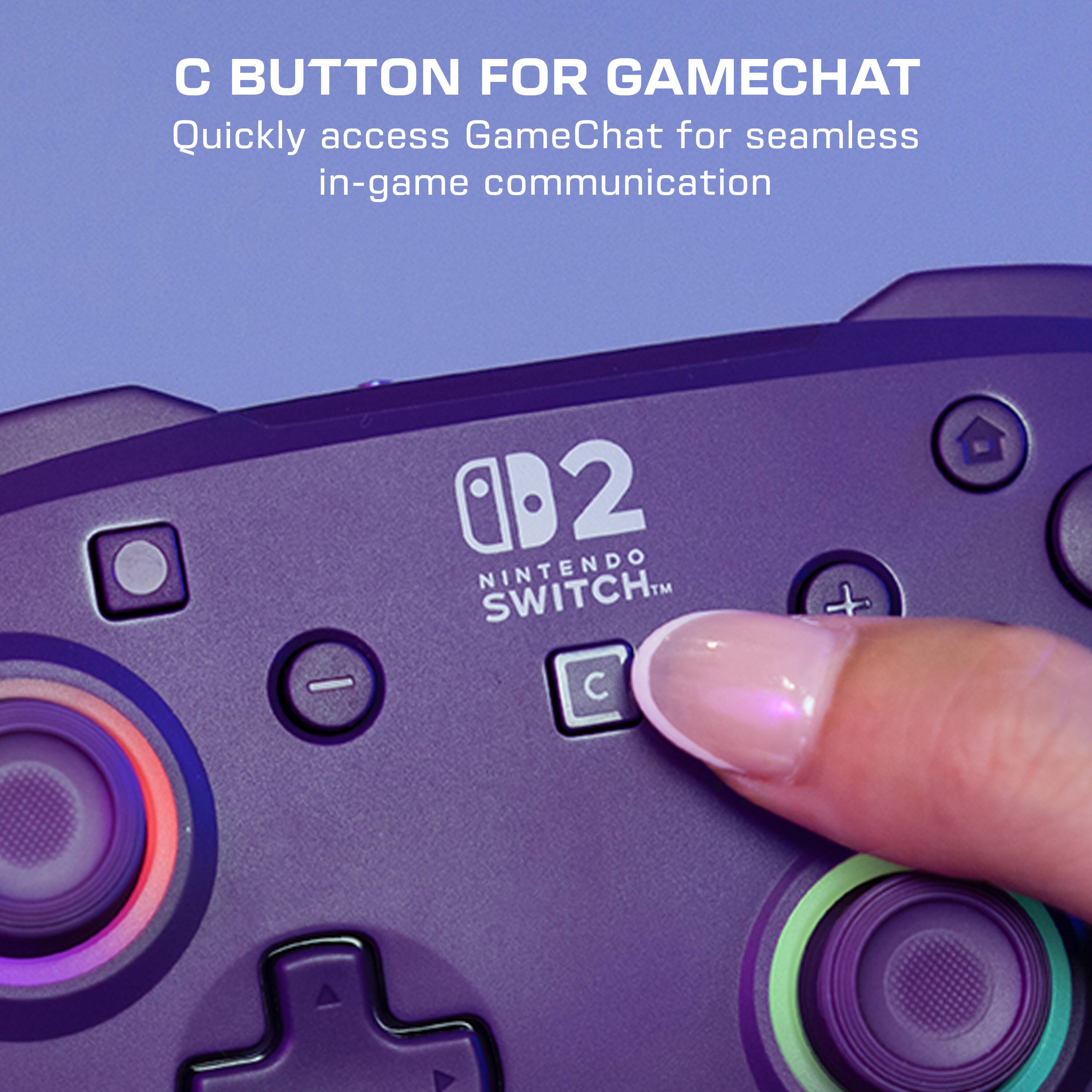 C BUTTON FOR GAMECHAT  
Quickly access GameChat for seamless in-game communication