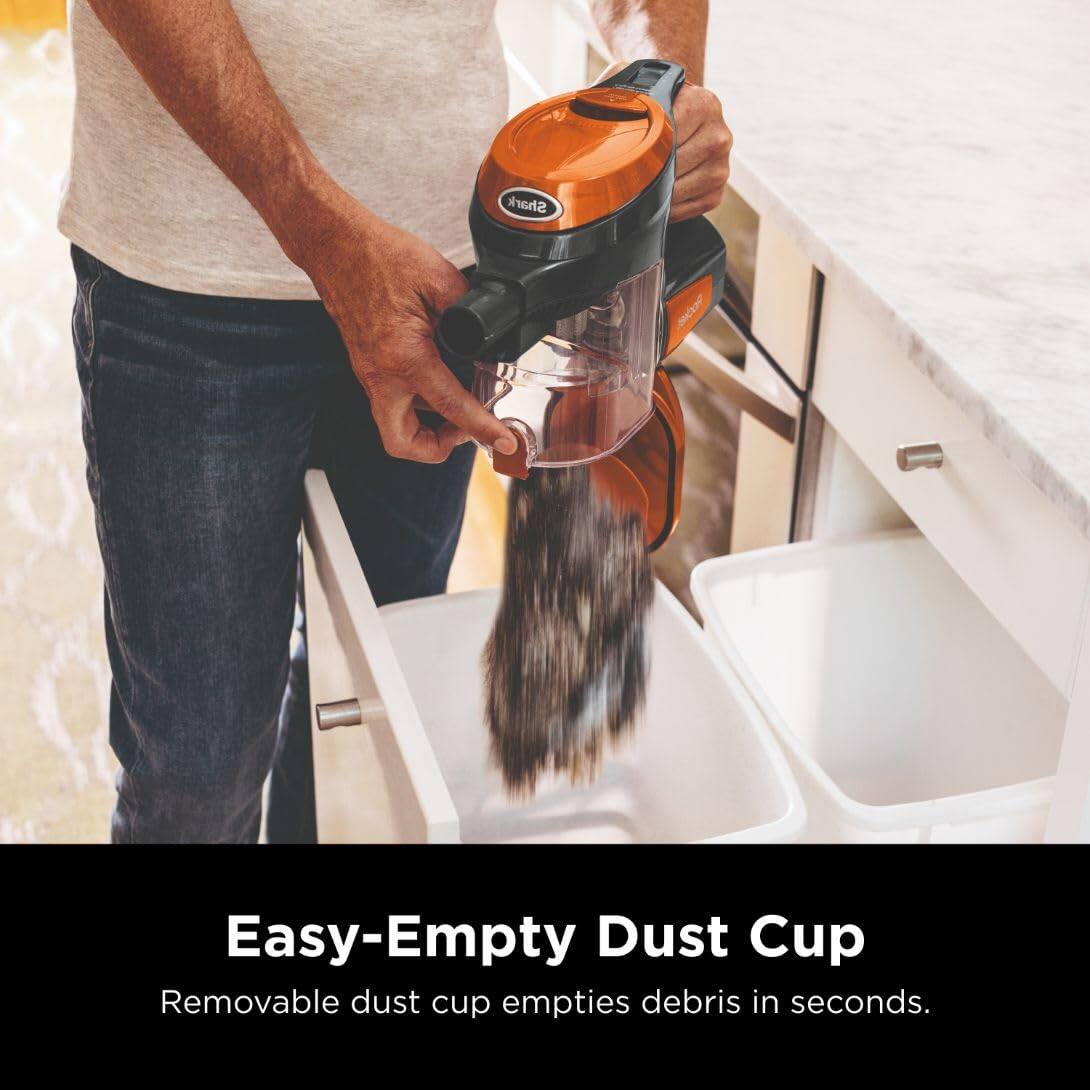 Easy-Empty Dust Cup  
Removable dust cup empties debris in seconds.