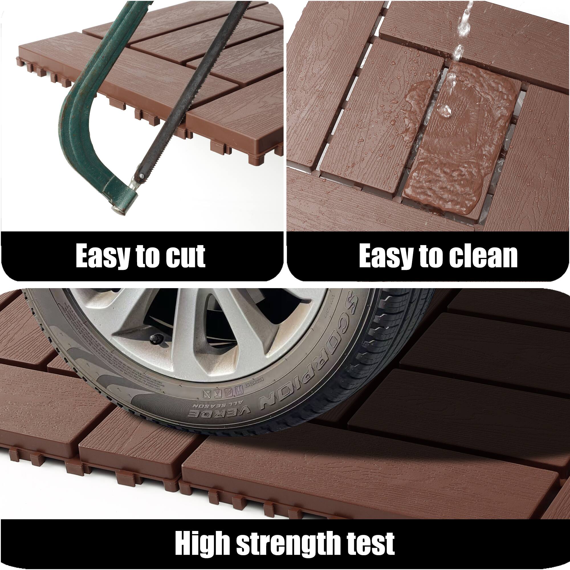 Easy to cut  
Easy to clean  
High strength test