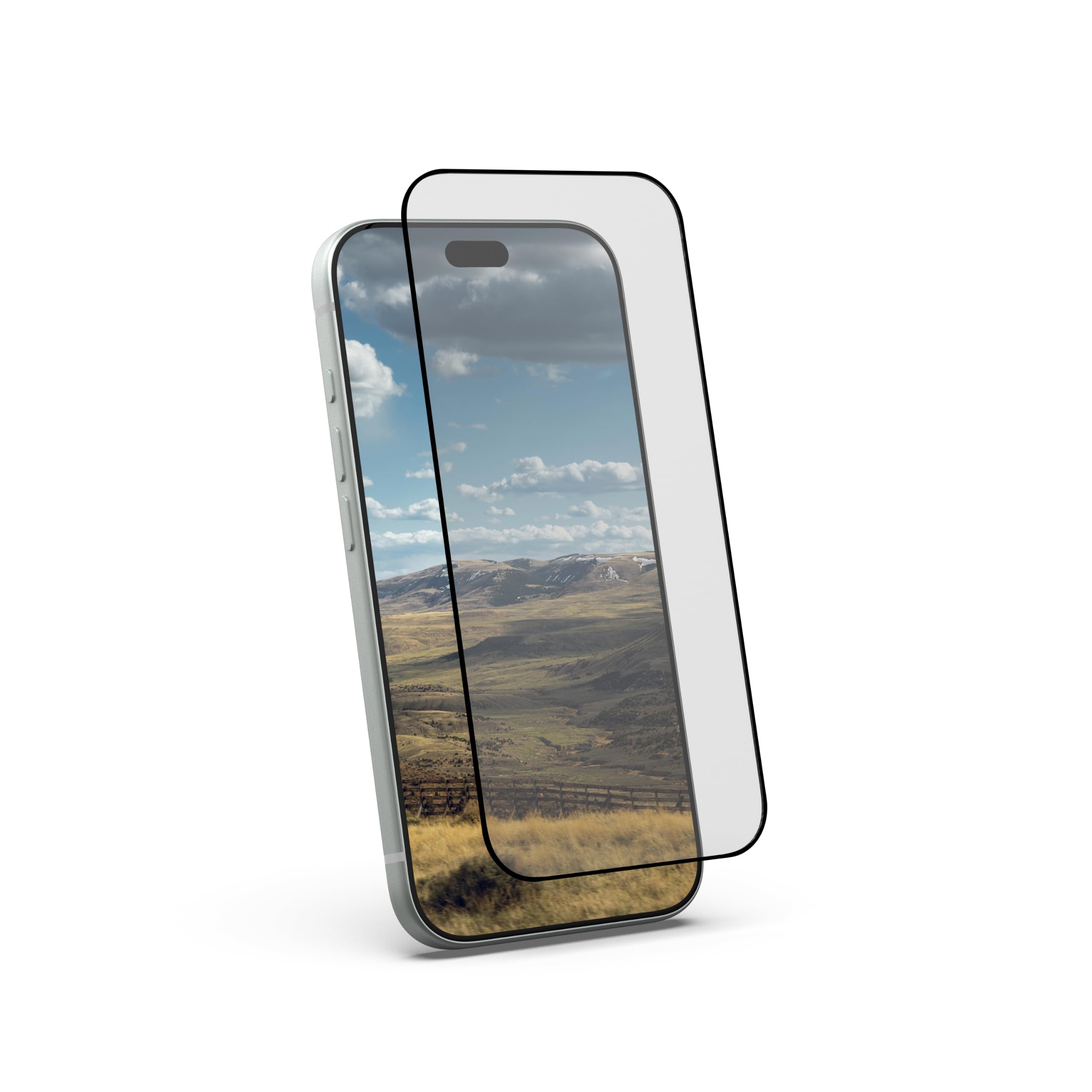 Alt View 6. UAG - iPhone 18 Pro/iPhone 17 Pro Glass Screen Protector, Tempered Glass, Glass Shield LT - Clear.