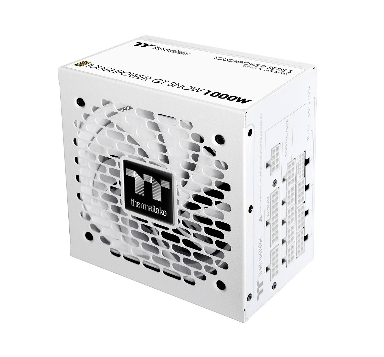 Thermaltake  
TOUGHPOWER GT SNOW 1000W  
TOUGHPOWER SERIES  
ATX  
1000W  
80 PLUS GOLD  
120MM FAN