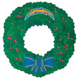 Fan Creations - Los Angeles Chargers 16'' Team Wreath Sign - Green