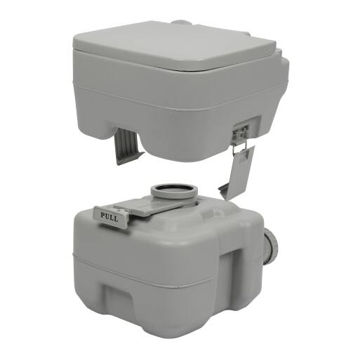 Alt View 4. Winado - Portable Toilet 5.3 Gallon Capacity, Removable Camping Toilet with Detachable Waste Tank for Camping Outdoor Travel - Gray.