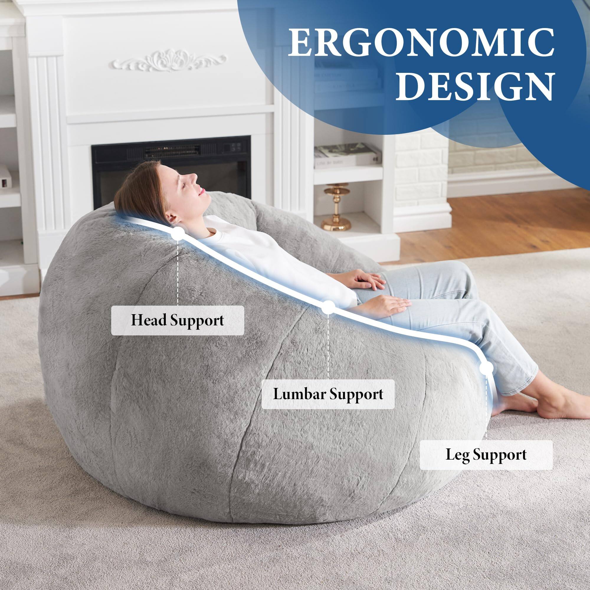 ERGONOMIC DESIGN

- Head Support
- Lumbar Support
- Leg Support
