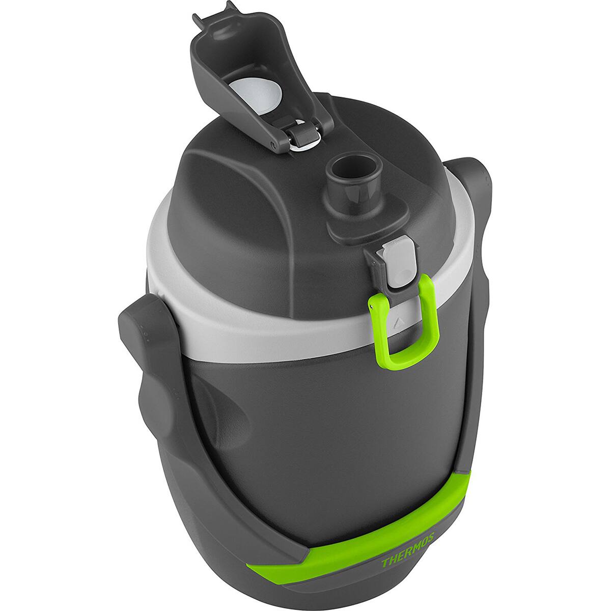 Alt View 2. Thermos - Thermos 64 oz. Foam Insulated Flip-Up Lid Water Bottle with Handle - Charcoal - Gray.