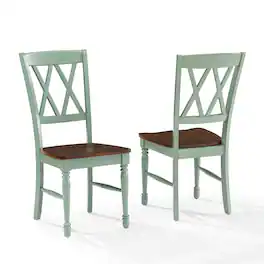 Crosley Furniture - Shelby 2-Piece Dining Chair Set - Blue