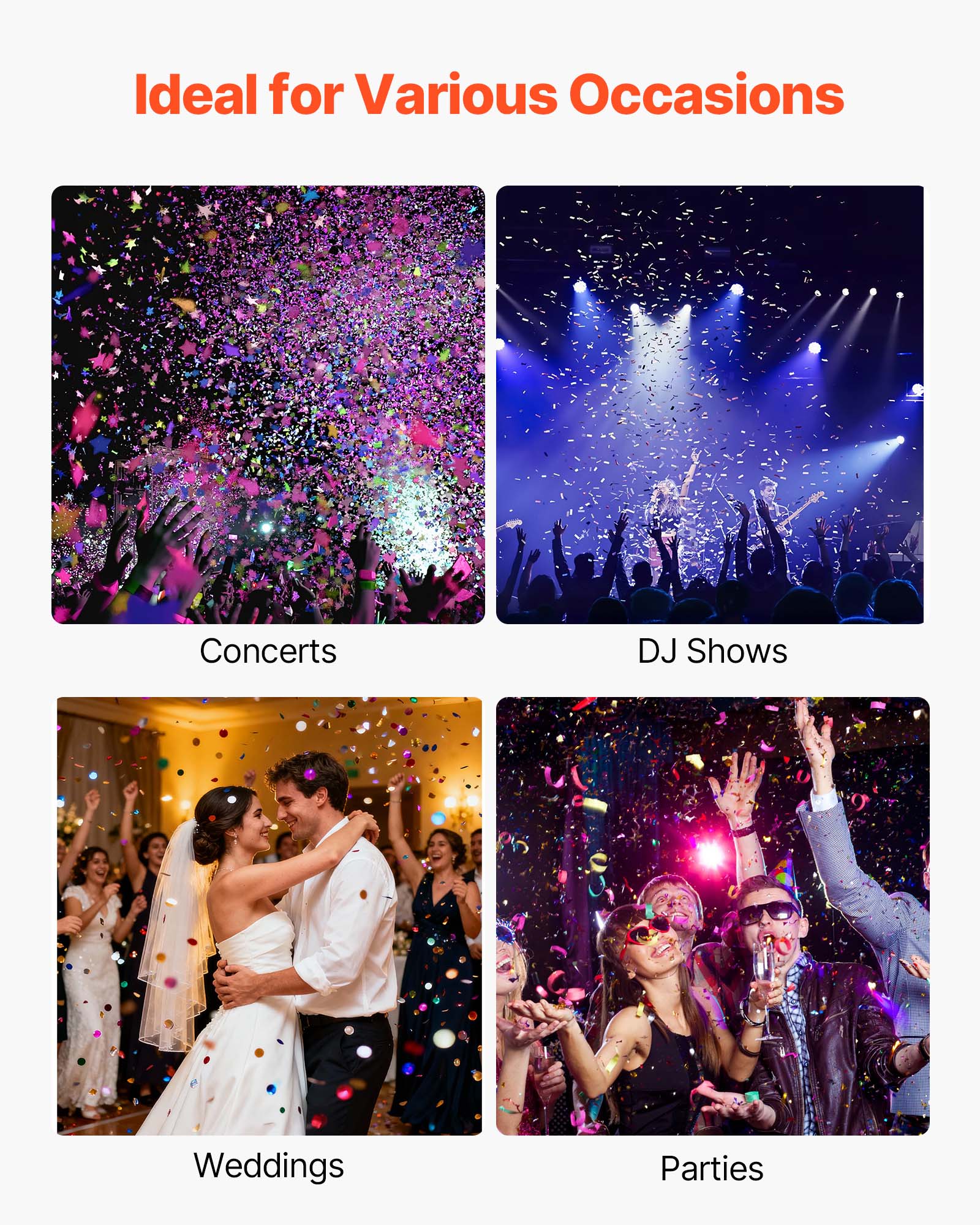 Ideal for Various Occasions

- Concerts
- DJ Shows
- Weddings
- Parties