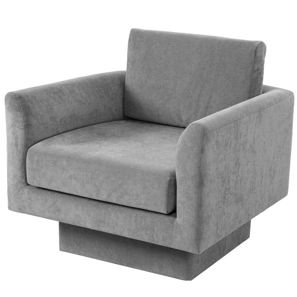 Back. Ainfox - Ainfox Single Sofa Sectional Sofa 360° Swivel Sofa - gray.