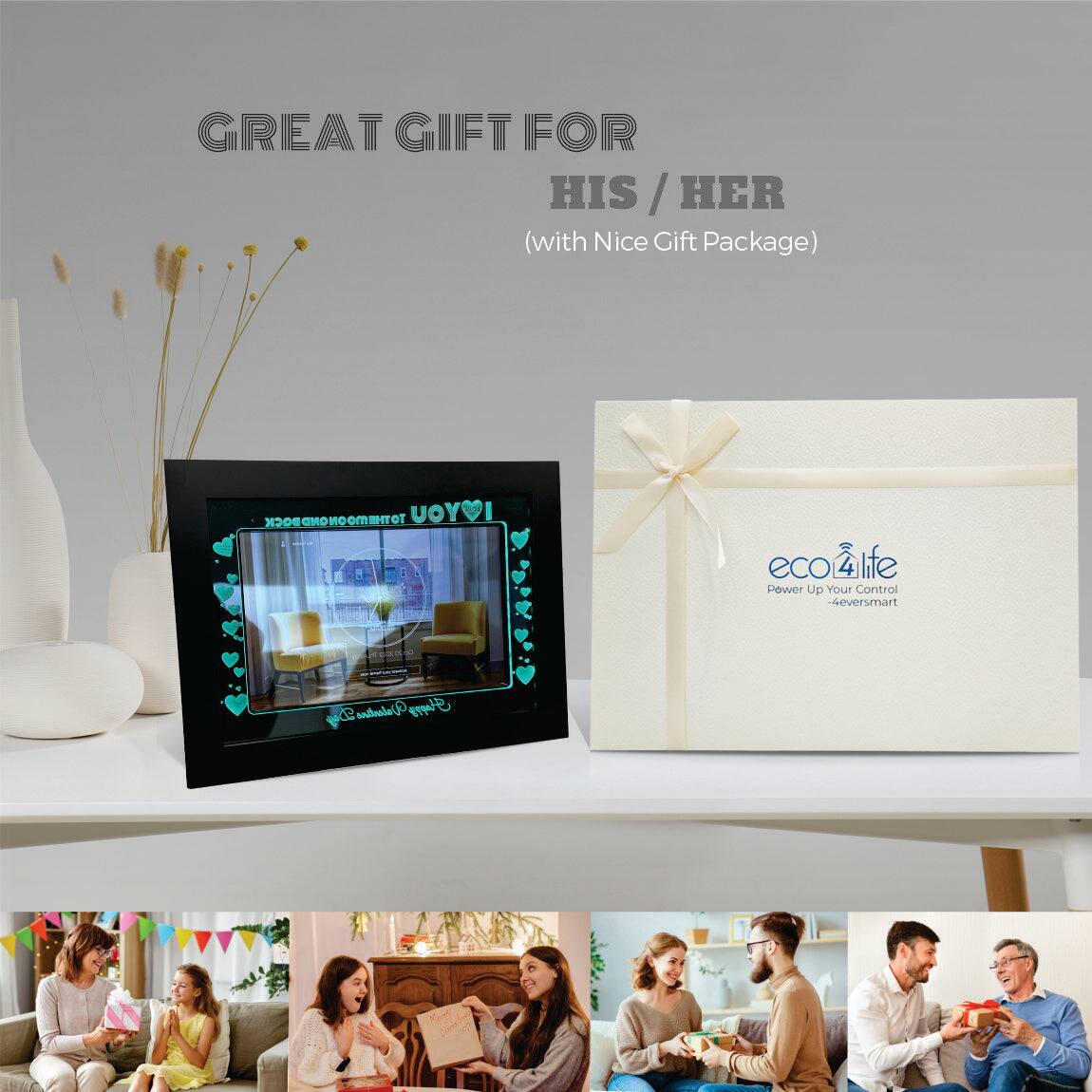 GREAT GIFT FOR HIS / HER  
(with Nice Gift Package)  

eco4life  
Power Up Your Control  
-eversmart