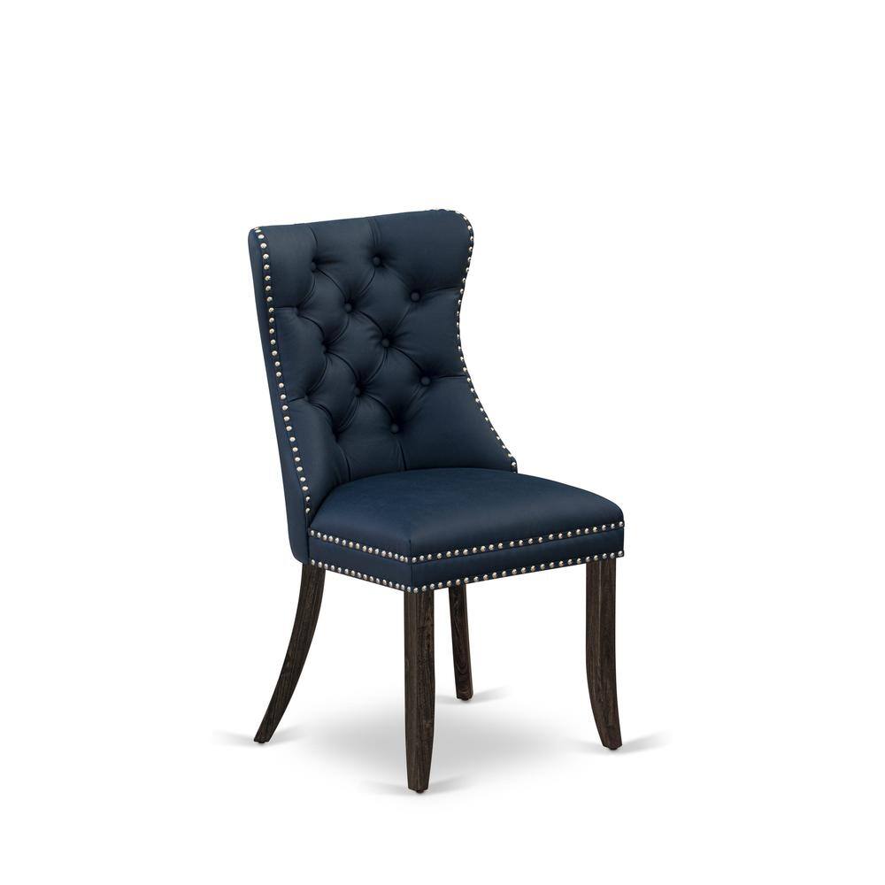 Left. East West Furniture - Parsons Dining Chairs - Brown.