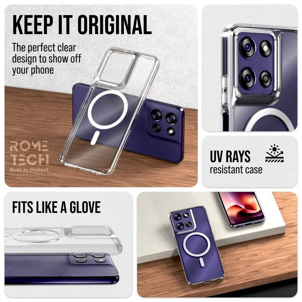 KEEP IT ORIGINAL

The perfect clear design to show off your phone

ROME TECH
Built to Protect
Designed to Perform

UV RAYS resistant case

FITS LIKE A GLOVE