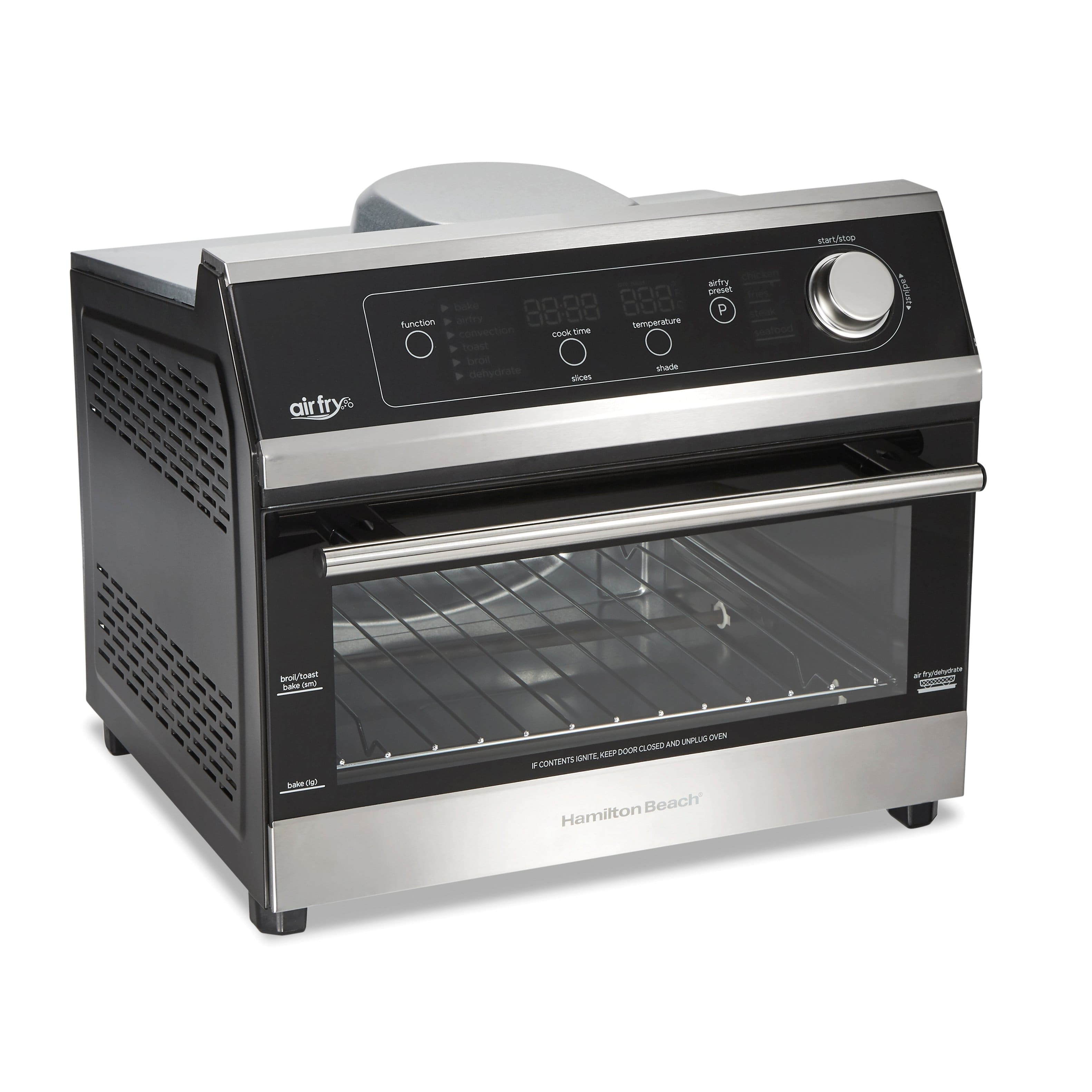 Hamilton Beach - 6 Slice Digital Air Fryer Toaster Oven - Black