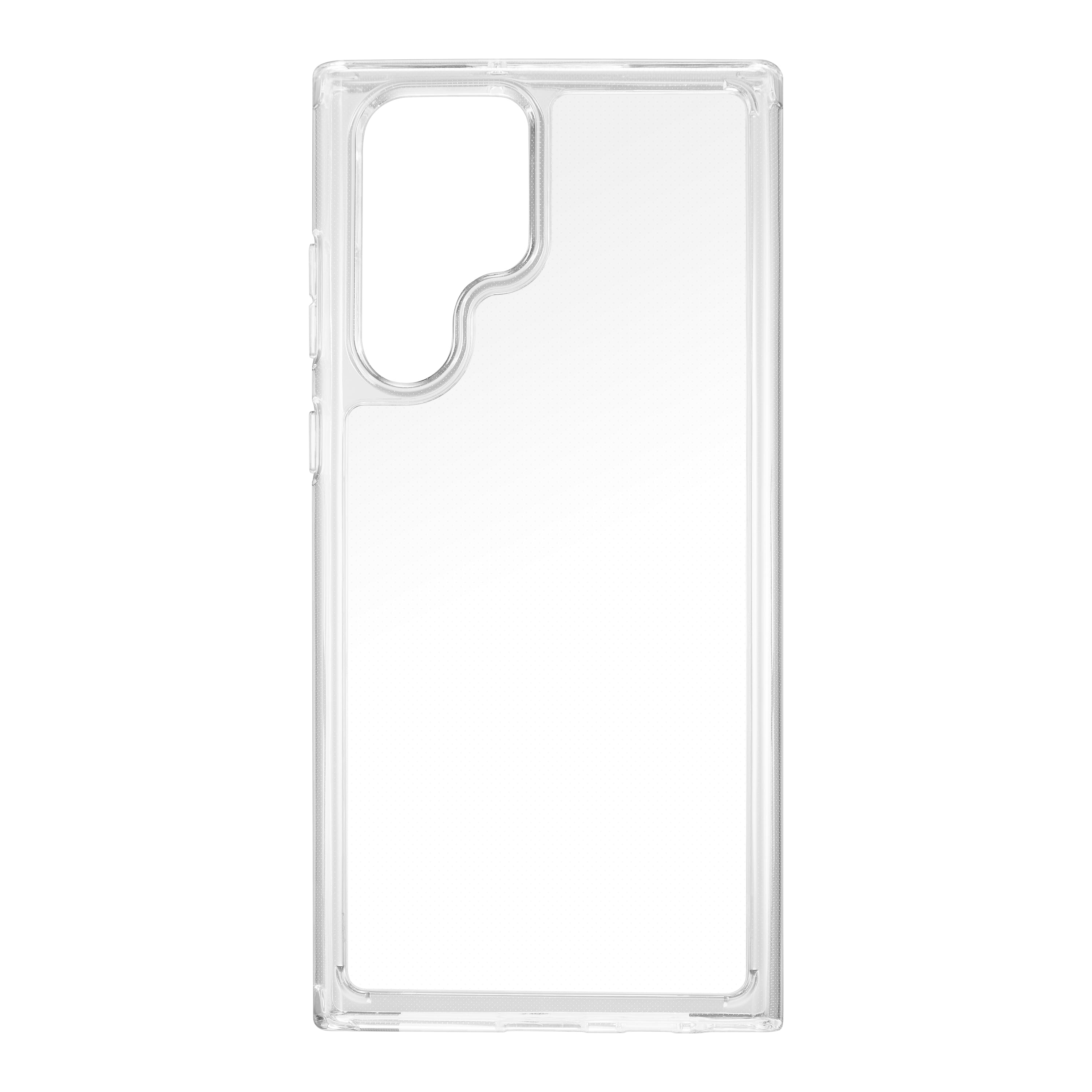 Front. Insignia™ - Hard Shell Case for Samsung Galaxy S22 Ultra - Clear.